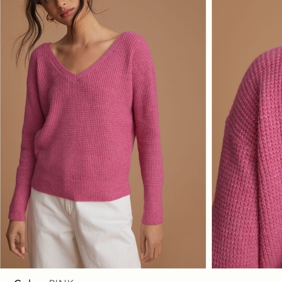 Anthropologie Maeve Crossback Sweater - Picture 4 of 5